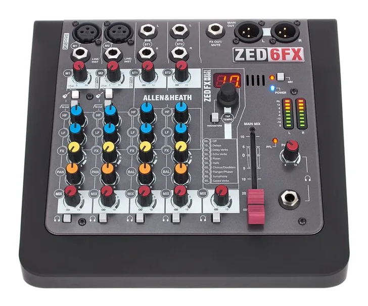 Allen & Heath ZED-6 FX, vista 2