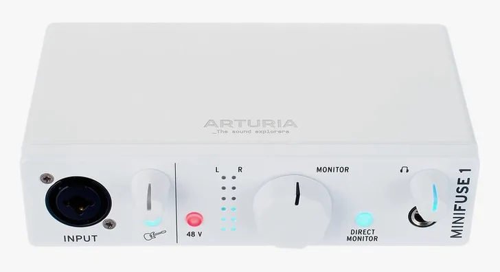 Arturia MiniFuse 1 White, vista 2