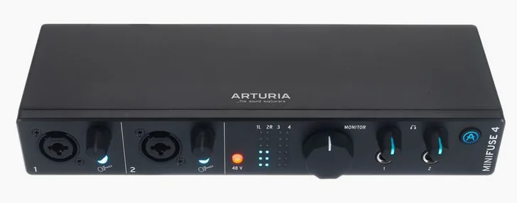 Arturia MiniFuse 4 Black, vista 2