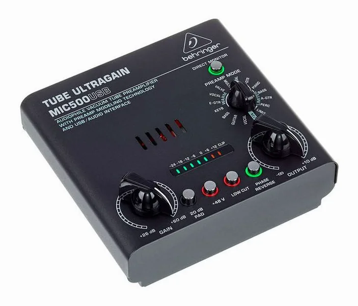 Behringer MIC500USB Tube Ultragain, vista 3