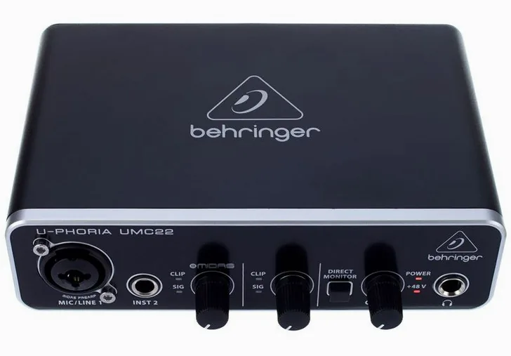 Behringer U-Phoria UMC22, vista 2