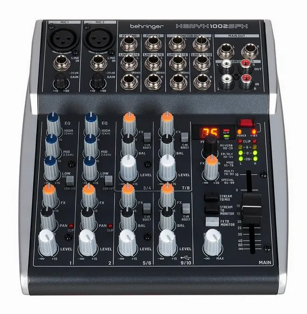 Behringer Xenyx 1002SFX, vista 2