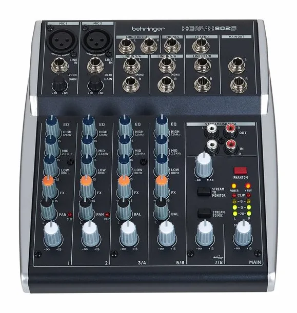 Behringer Xenyx 802S, vista 2