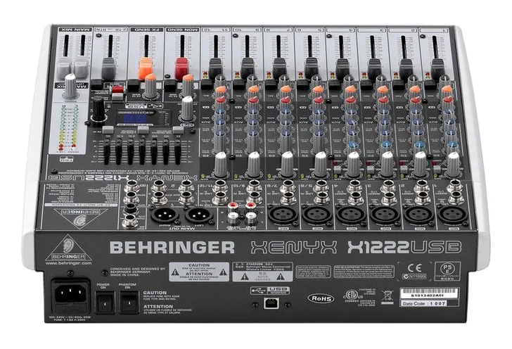 Behringer Xenyx X1222USB, vista 3