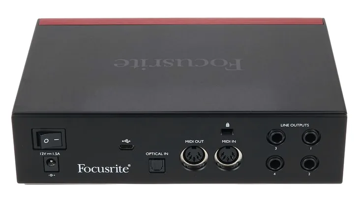 Focusrite Clarett+ 2Pre, vista 4
