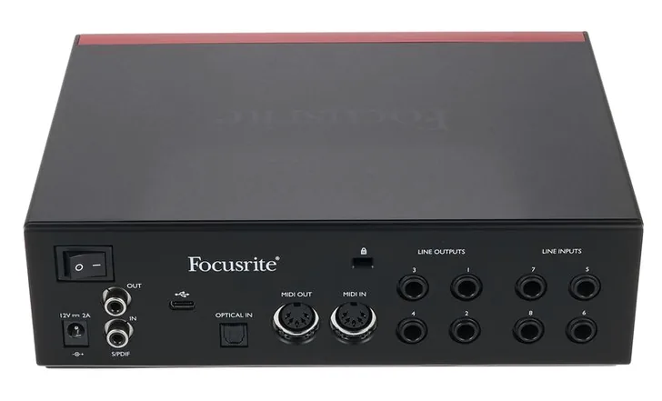 Focusrite Clarett+ 4Pre, vista 4