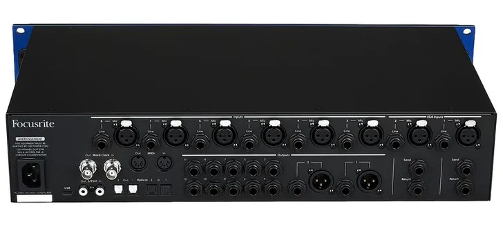 Focusrite ISA C8X, vista 4