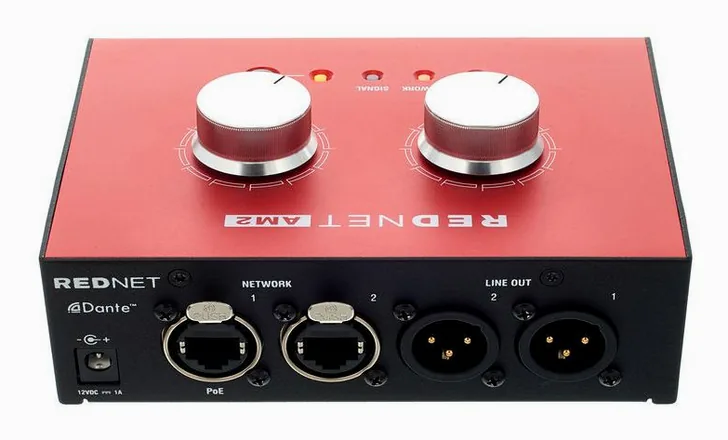 Focusrite RedNet AM2, vista 4