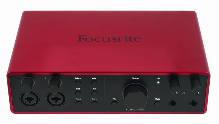 Focusrite Scarlett 16i16 4th Gen, vista 2