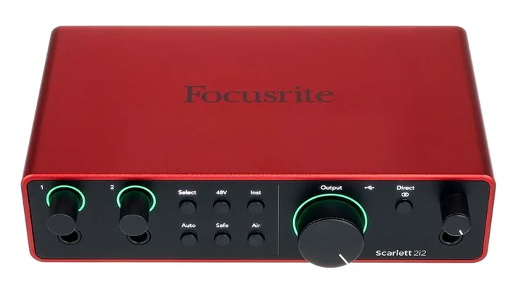 Focusrite Scarlett 2i2 Studio 4th Gen., vista 3