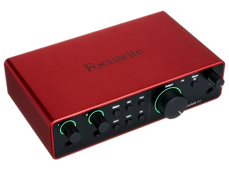 Focusrite Scarlett 2i2 Studio 4th Gen., vista 4