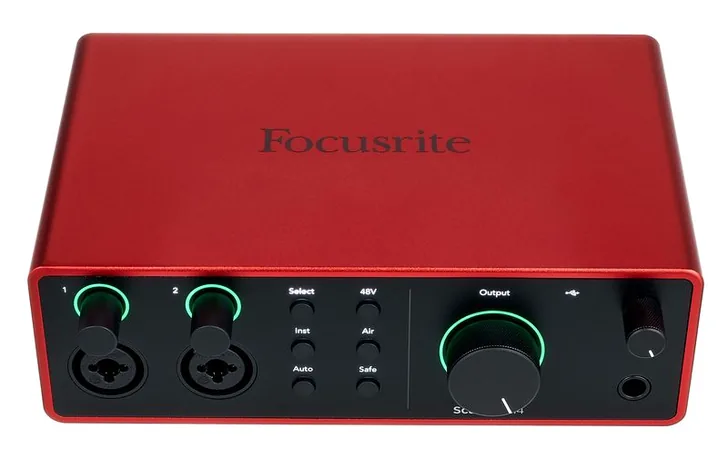 Focusrite Scarlett 4i4 4th Generation, vista 2