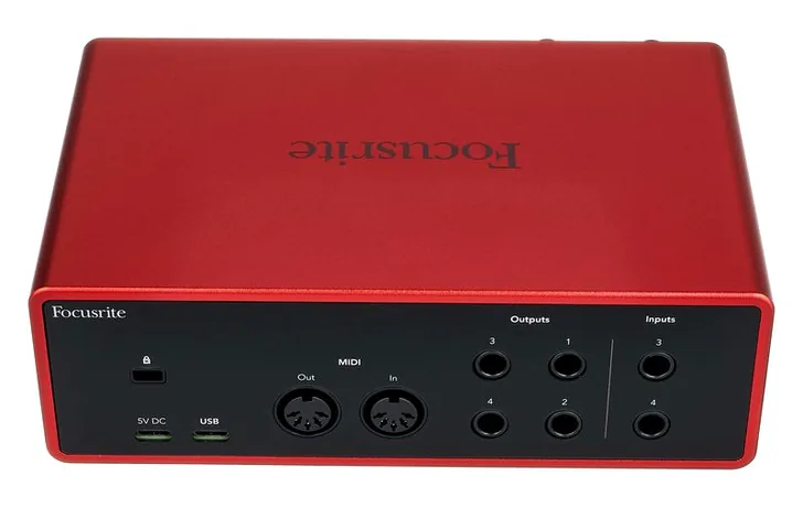 Focusrite Scarlett 4i4 4th Generation, vista 4