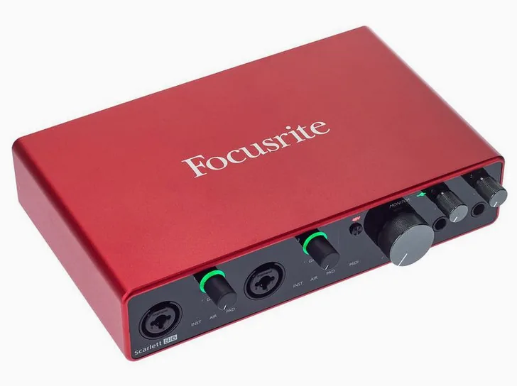 Focusrite Scarlett 8i6 3rd Gen, vista 3
