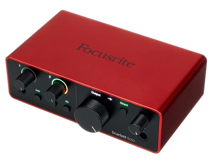 Focusrite Scarlett Solo Studio 4th Gen., vista 2