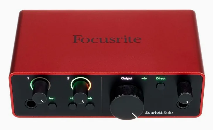 Focusrite Scarlett Solo Studio 4th Gen., vista 3