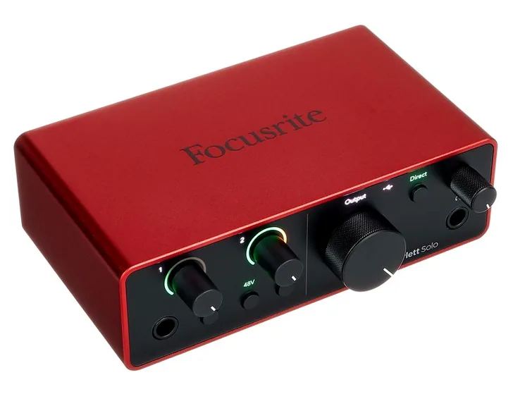 Focusrite Scarlett Solo Studio 4th Gen., vista 4