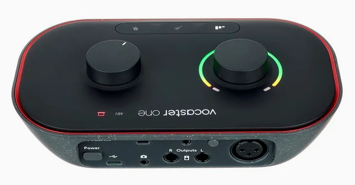 Focusrite Vocaster One, vista 4