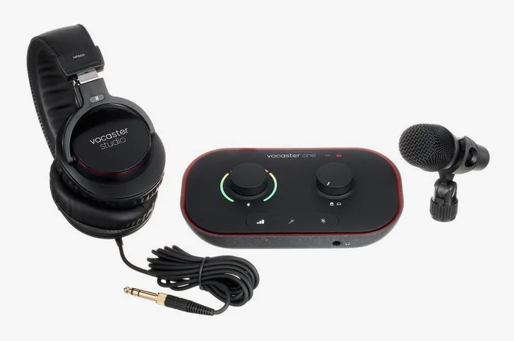 Focusrite Vocaster One Studio, vista 2