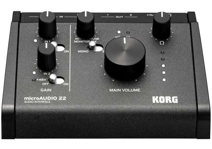 Korg microAUDIO 22, vista 2