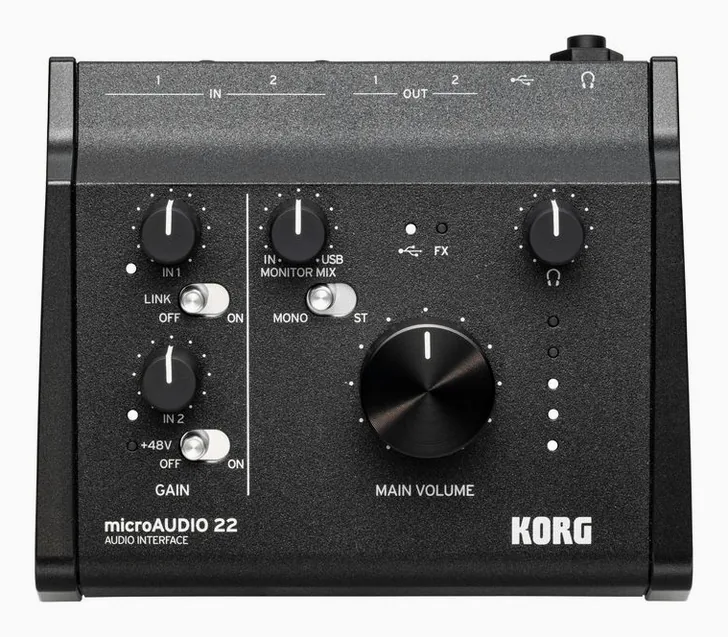 Korg microAUDIO 22, vista 3