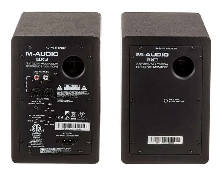 M-Audio BX3, vista 4