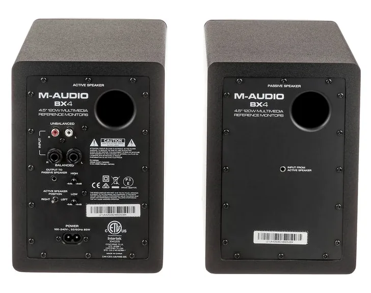M-Audio BX4, vista 4