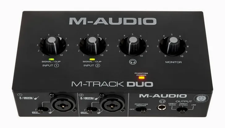 M-Audio M-Track DUO, vista 2