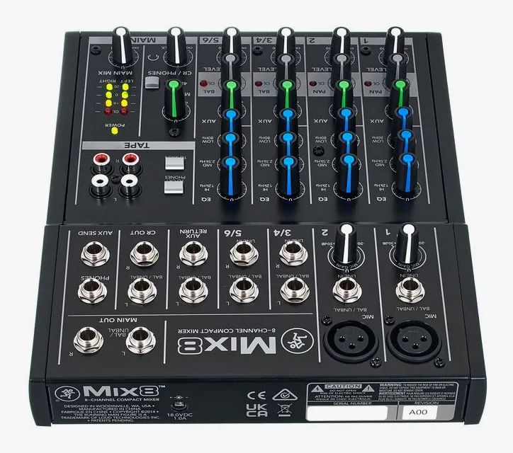 Mackie Mix8, vista 4