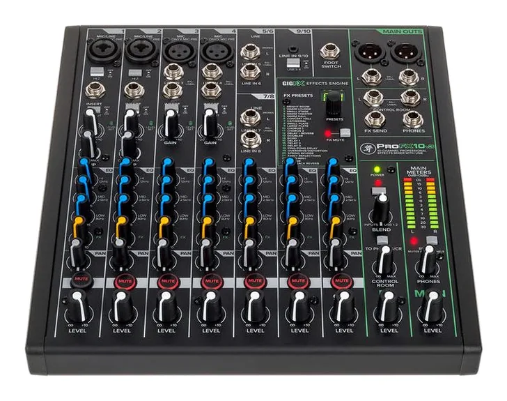 Mackie ProFX10v3, vista 2