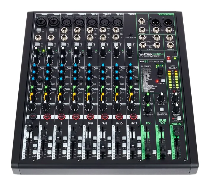 Mackie ProFX12v3, vista 2