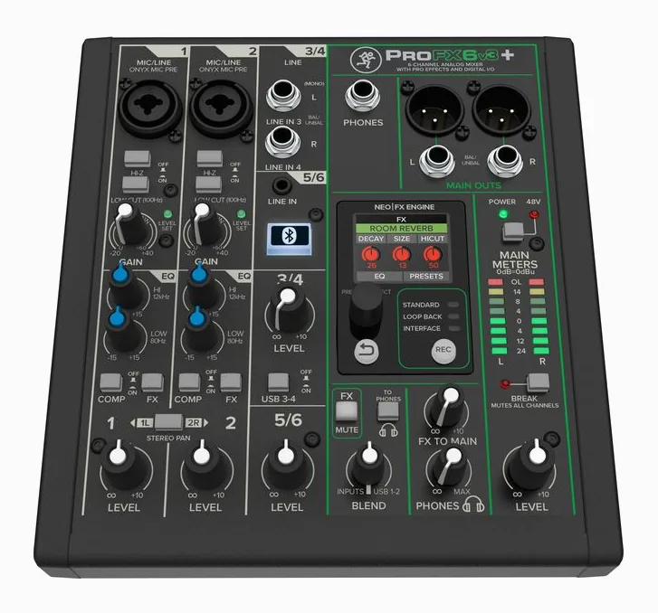 Mackie ProFX6v3+, vista 2