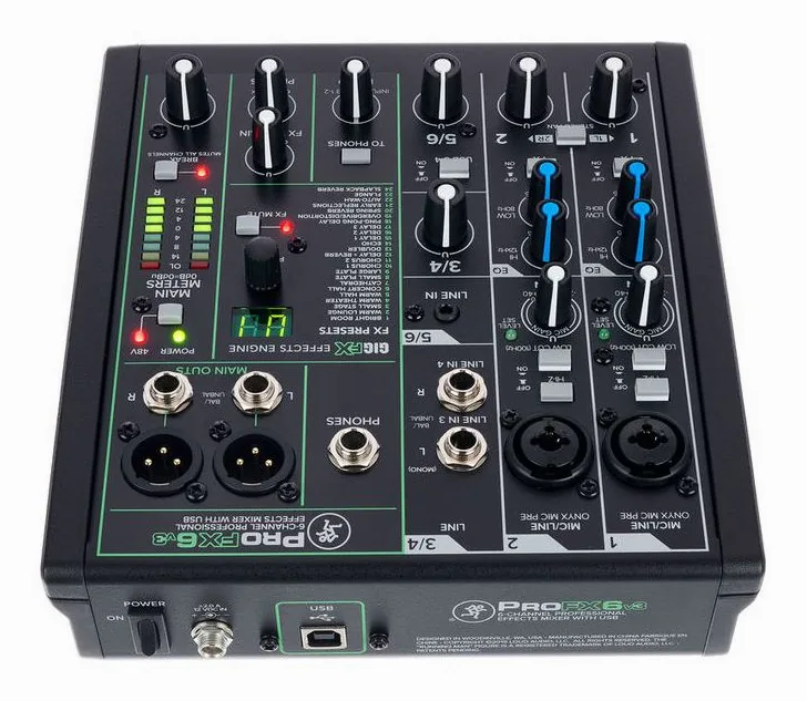 Mackie ProFX6v3, vista 4