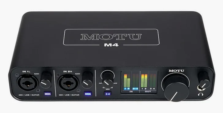 MOTU M4, vista 2