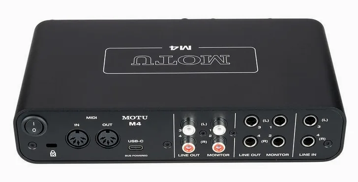 MOTU M4, vista 4