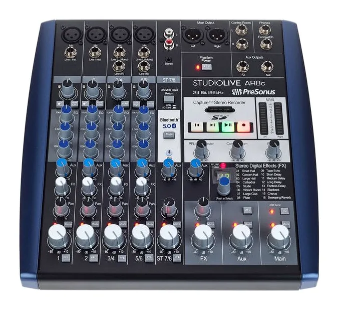 Presonus StudioLive AR8c, vista 2