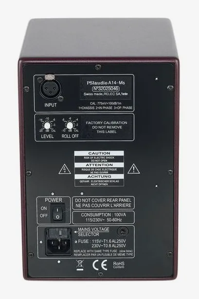PSI Audio A14-M Studio Red, vista 4