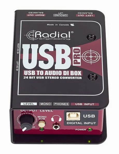 Radial Engineering USB-Pro, vista 2