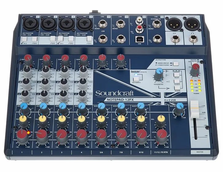 Soundcraft Notepad-12FX, vista 2