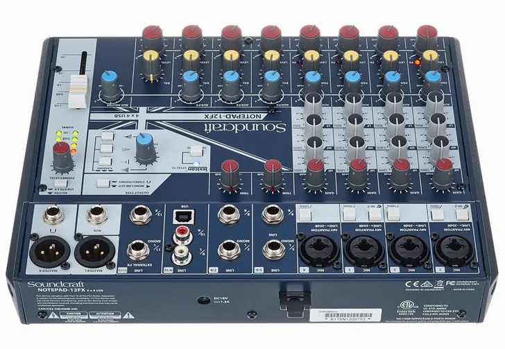 Soundcraft Notepad-12FX, vista 4