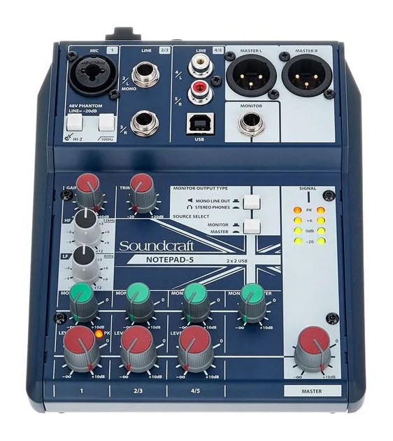 Soundcraft Notepad-5, vista 2