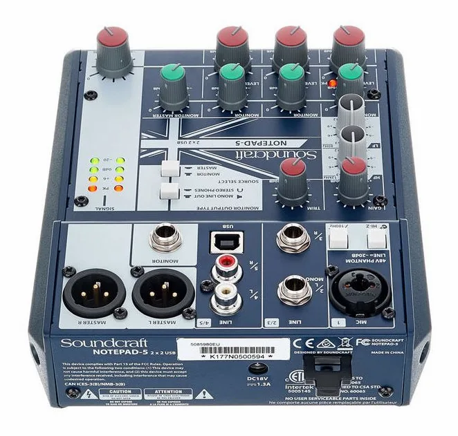 Soundcraft Notepad-5, vista 4