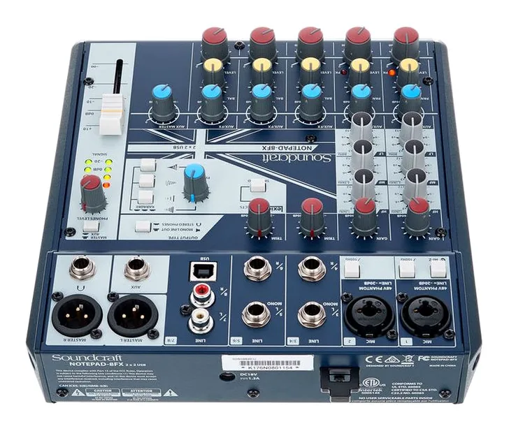 Soundcraft Notepad-8FX, vista 4