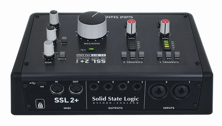 SSL 2+ MKII, vista 4