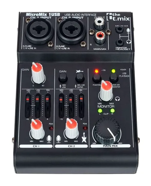 the t.mix MicroMix 1 USB, vista 2