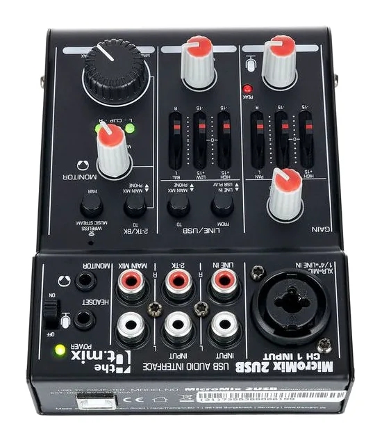the t.mix MicroMix 2 USB, vista 4