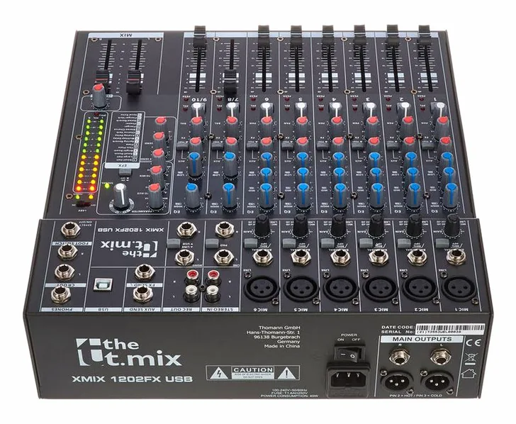 the t.mix xmix 1202 FX USB, vista 4