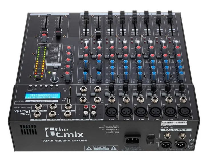 the t.mix xmix 1202 FXMP USB, vista 4