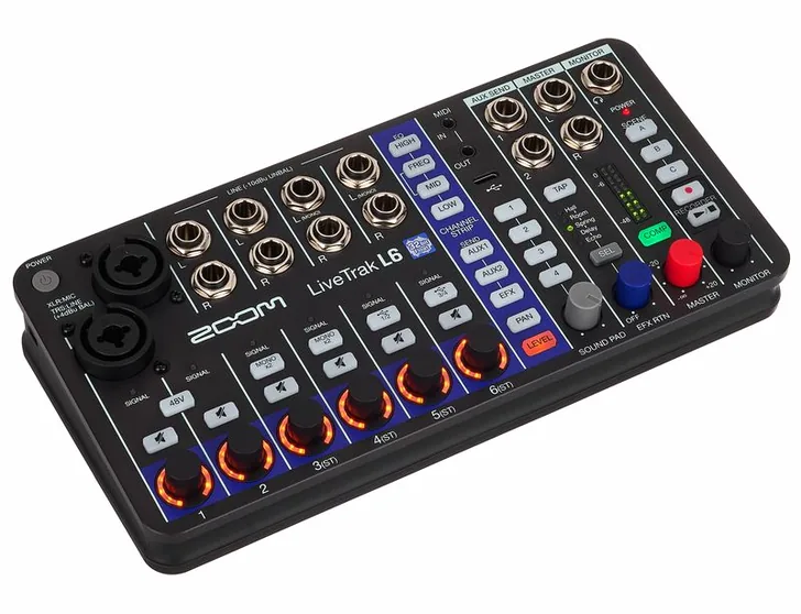 Zoom LiveTrak L-6, vista 3