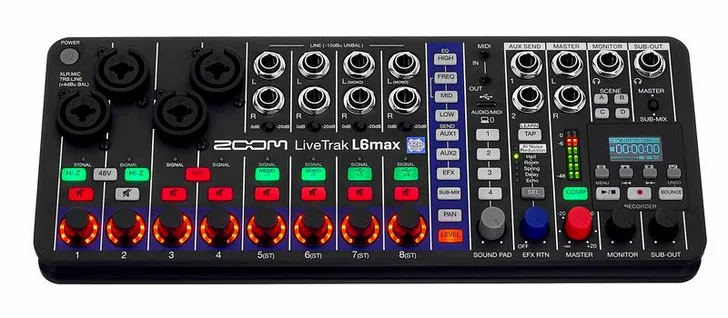 Zoom LiveTrak L6max, vista 2